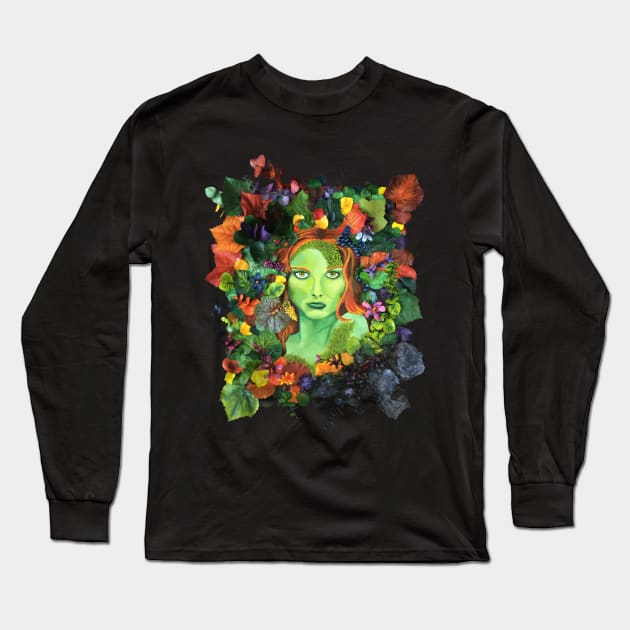 Fierce Gaia Long Sleeve T-Shirt by Maven Wares